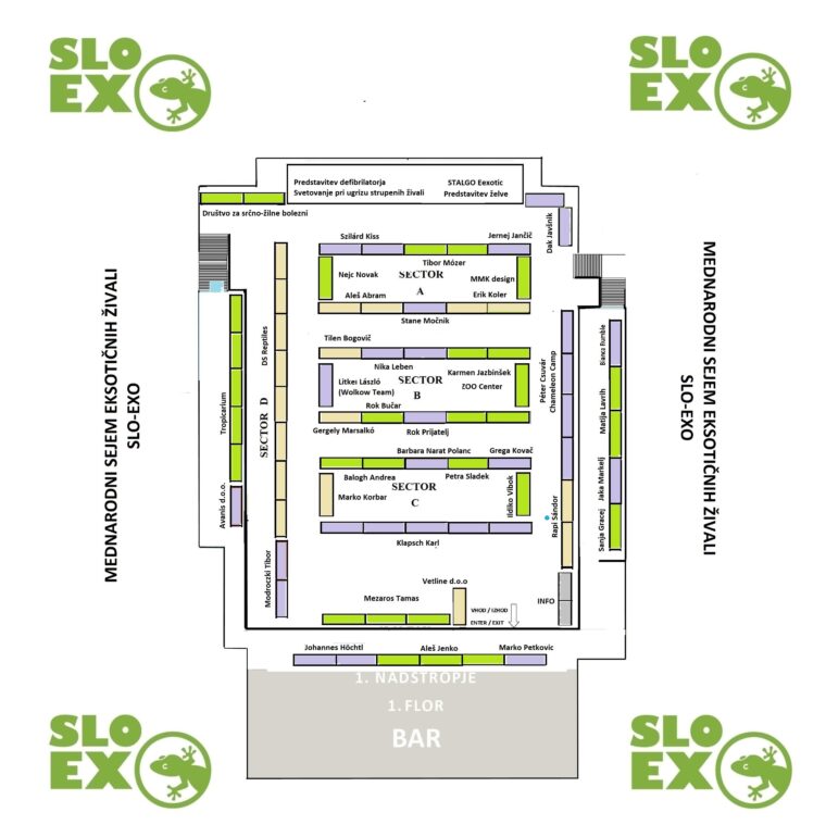 floor plan of expo of slo exo
